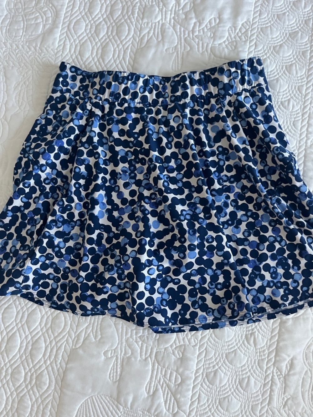 Talbots Mulit Blue Print Skort